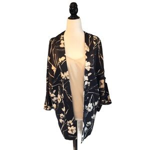 🌸Floral Satin Print Jacket